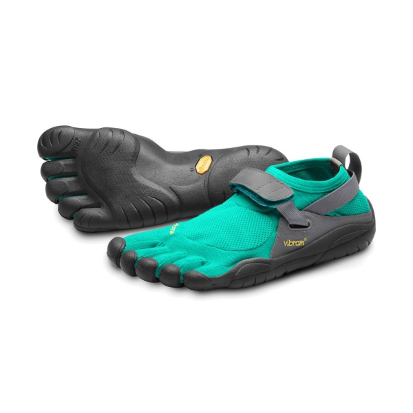 Damske Botasky Vibram Slovensko - FiveFingers KSO Modre / Zelene | 6148GLTIA